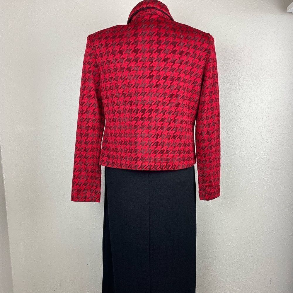 EUC Coldwater Creek Womens Red/Black Maxi Dress and Matching Jacket Size 6P - Picture 4 of 10